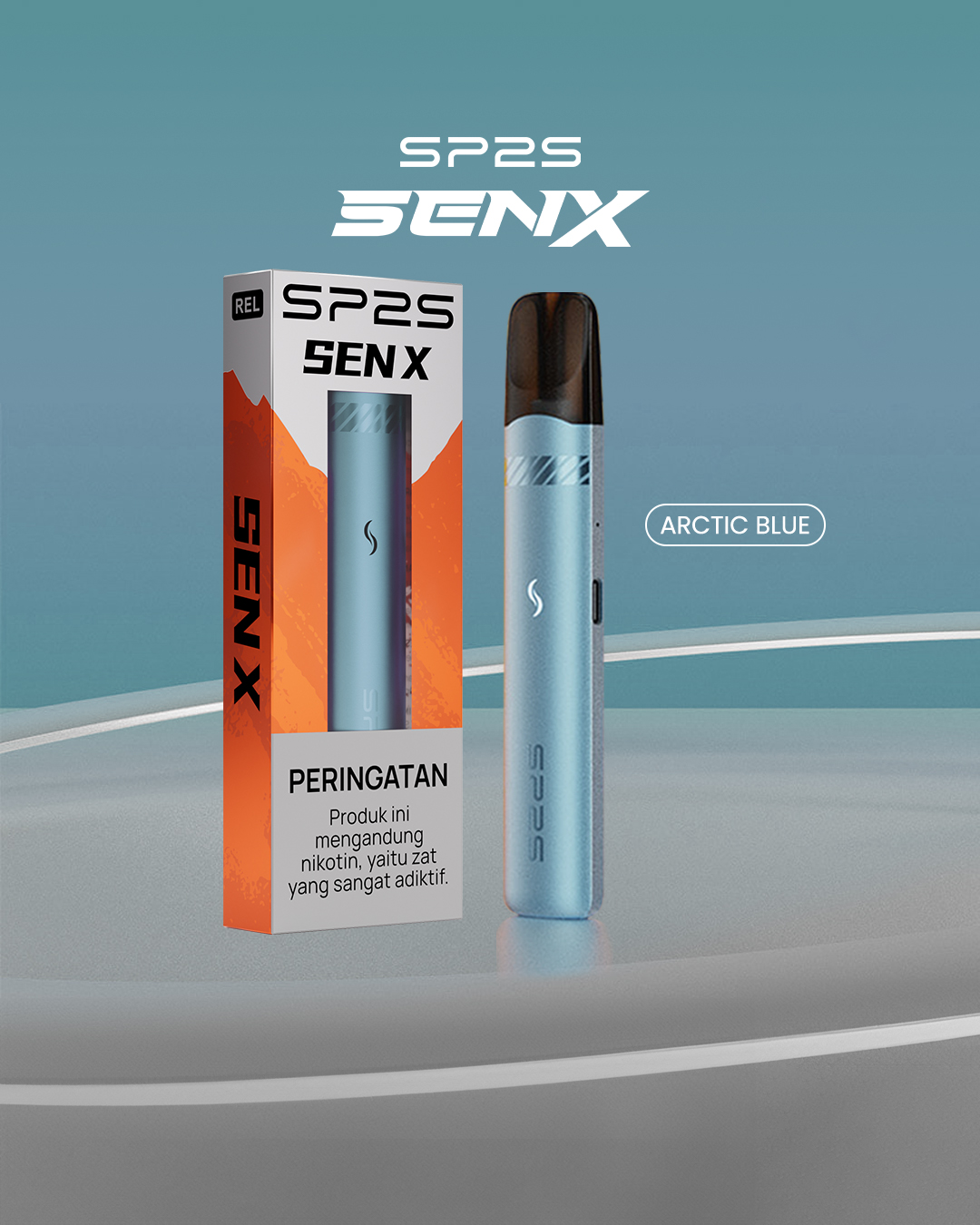 SP2S SENX STARTER KIT DEVICES BONUS 1 CARTRIDGE - ARCTIC BLUE-image