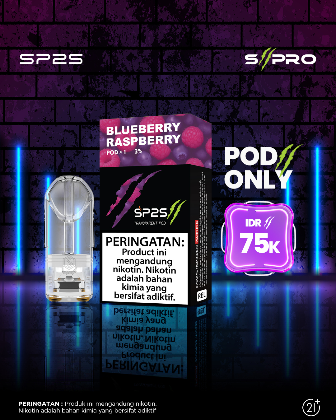 SII PRO Cartridge 2ml Blueberry Raspberry-image}