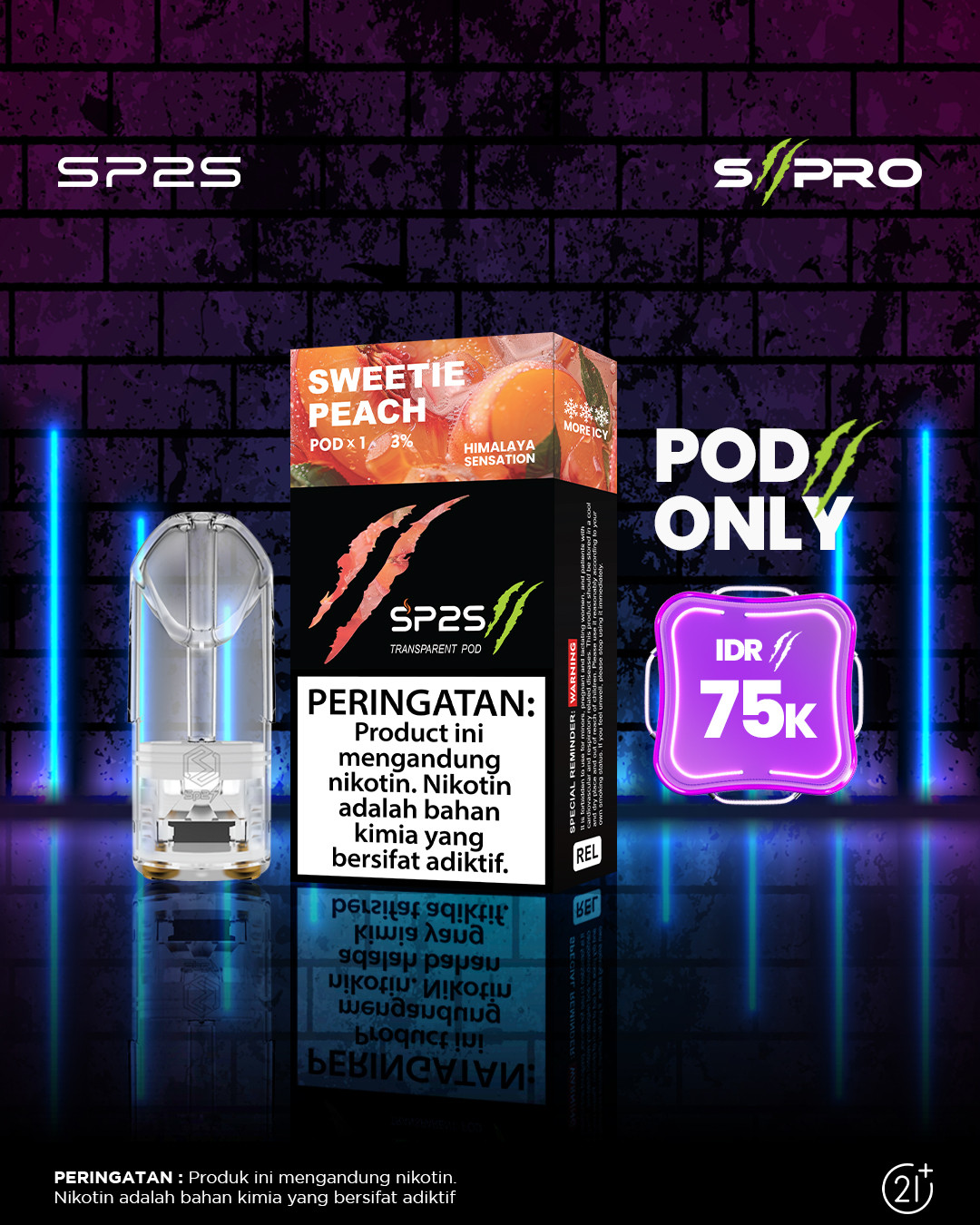 SII PRO Cartridge 2ml Sweetie Peach-image