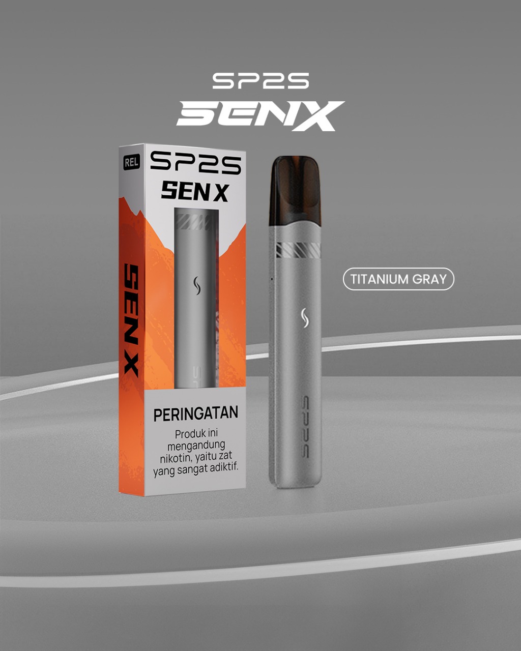 SP2S SENX STARTER KIT DEVICES BONUS 1 CARTRIDGE - TITANIUM GRAY-image