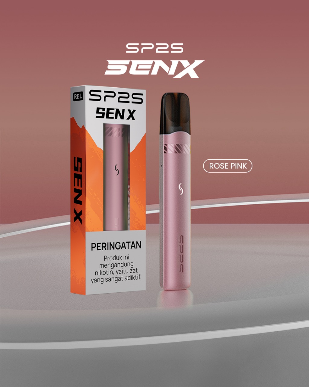SP2S SENX STARTER KIT DEVICES BONUS 1 CARTRIDGE - ROSE PINK-image